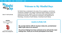 Desktop Screenshot of mymindfuldays.com